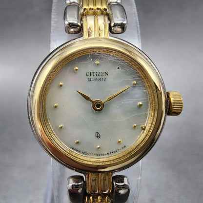 Citizen CQ Watch Women 20mm MOP Dial Two Tone Round 5920S49682 New Battery1