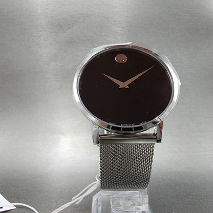 Movado Museum Classic Watch Men 39mm Black Dial Stainless steel Round 06072197