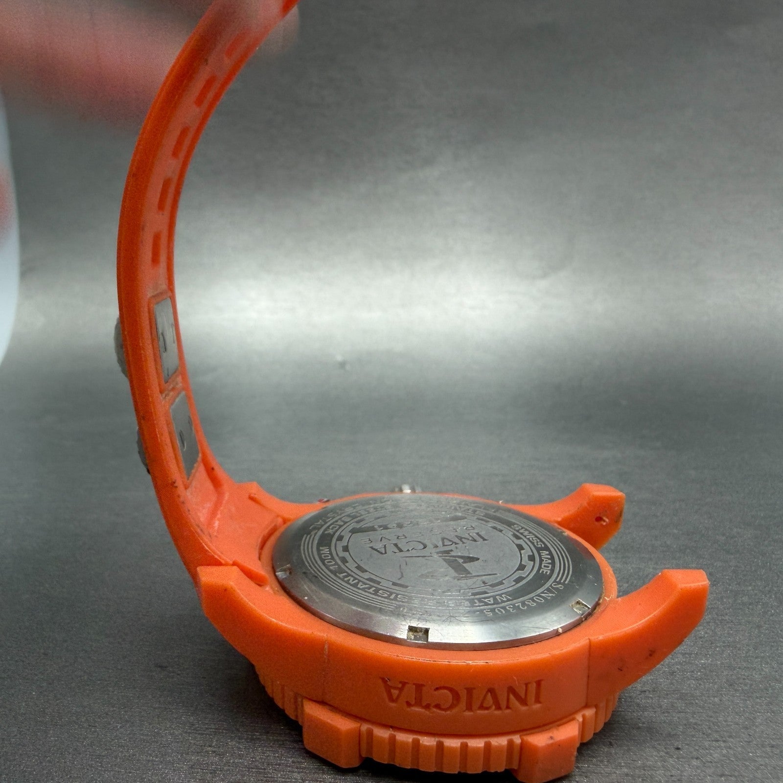 Invicta Reserve Octane Chrono Watch Men 49mm Orange Dial Orange Date 17291 Runs10