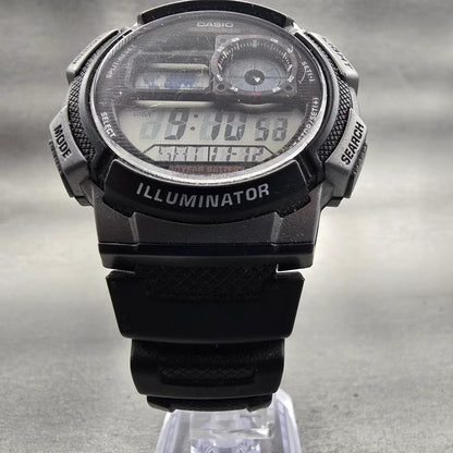 Casio Illuminator AE1000W Watch Men 44mm Black Dial Black Chrono Alarm New Batt5