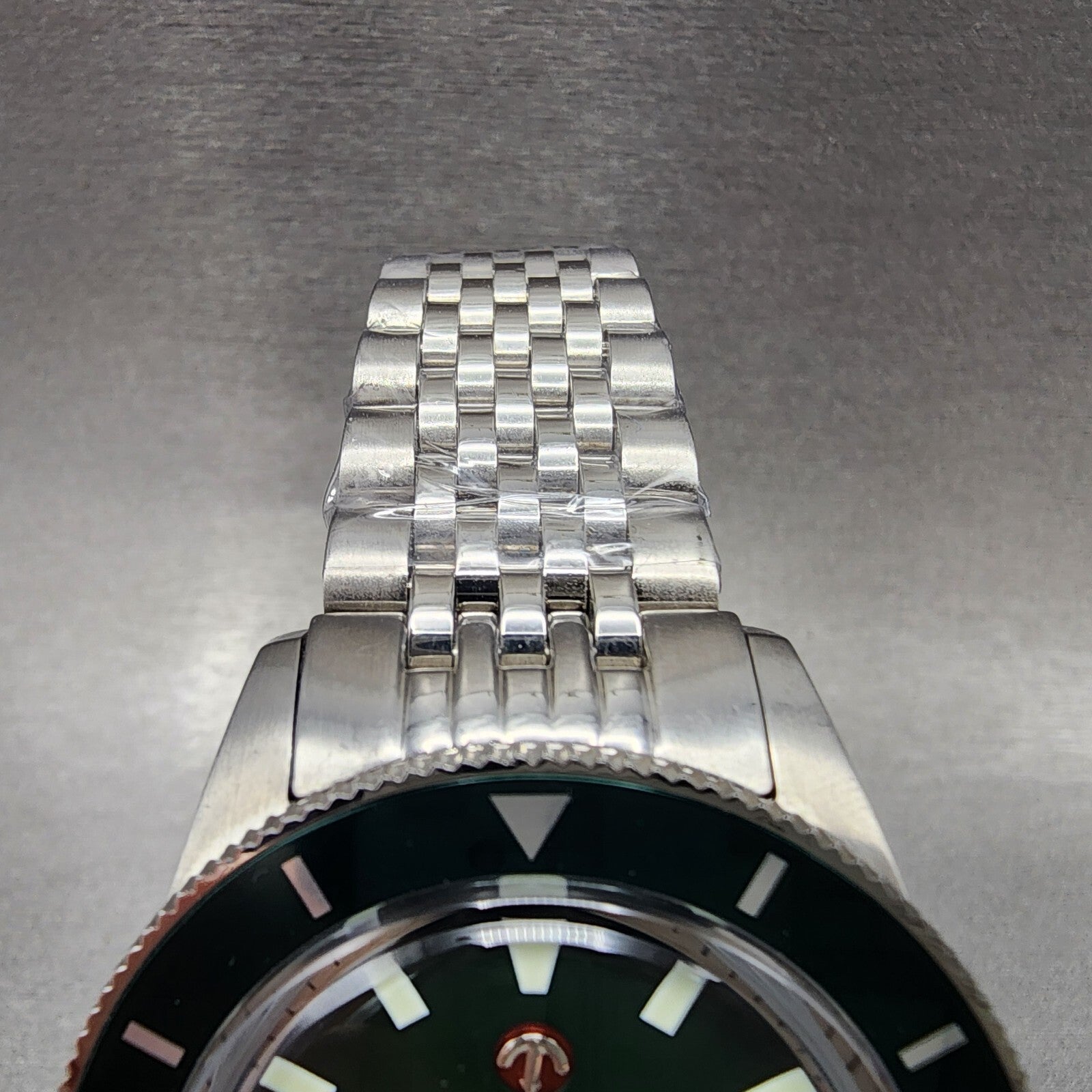 Rado Captain Cook Dive Watch Men 41mm Green Dial Steel Date Automatic Custom Run4