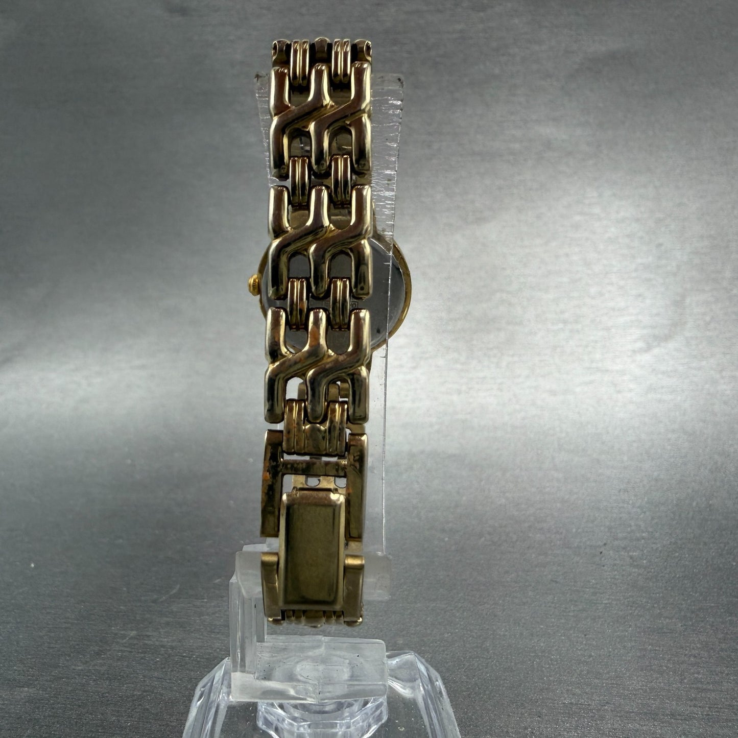 Seiko Watch Women 21mm Champagne Dial Gold Tone Round 1N00-1E09 New Battery BD77