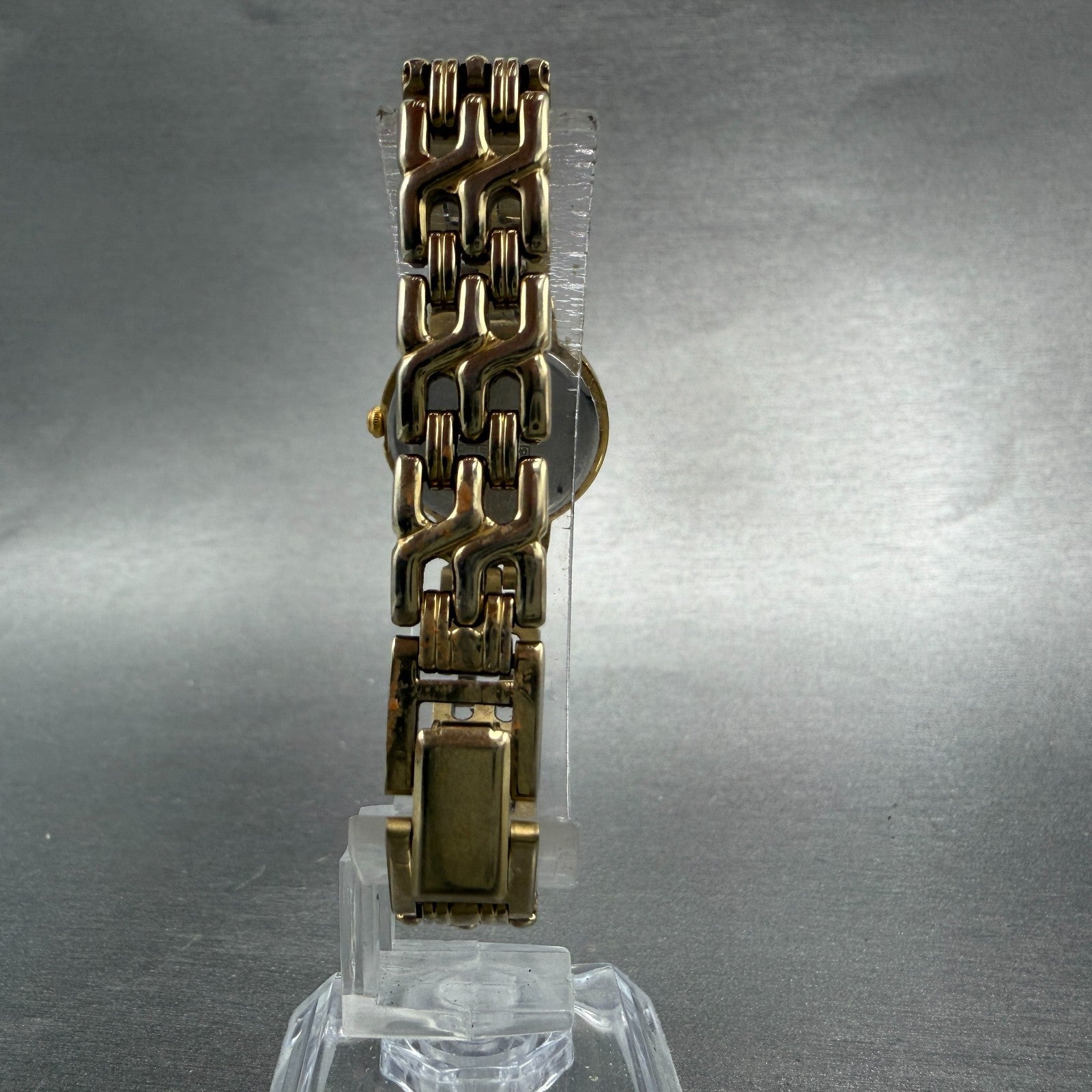Seiko Watch Women 21mm Champagne Dial Gold Tone Round 1N00-1E09 New Battery BD77