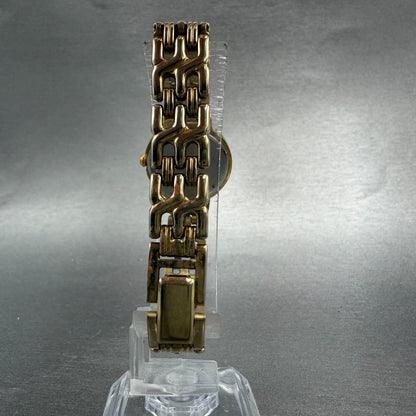 Seiko Watch Women 21mm Champagne Dial Gold Tone Round 1N00-1E09 New Battery BD77