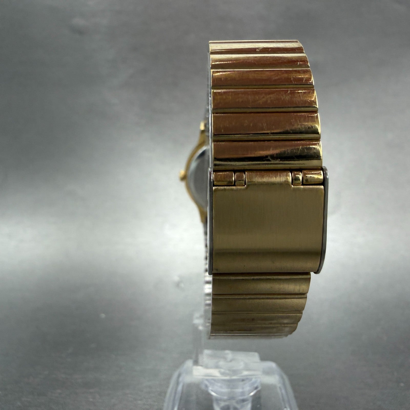 Seiko Watch Women 28mm Champagne Dial Gold Tone Round 5y91-6010 New Battery VTG7
