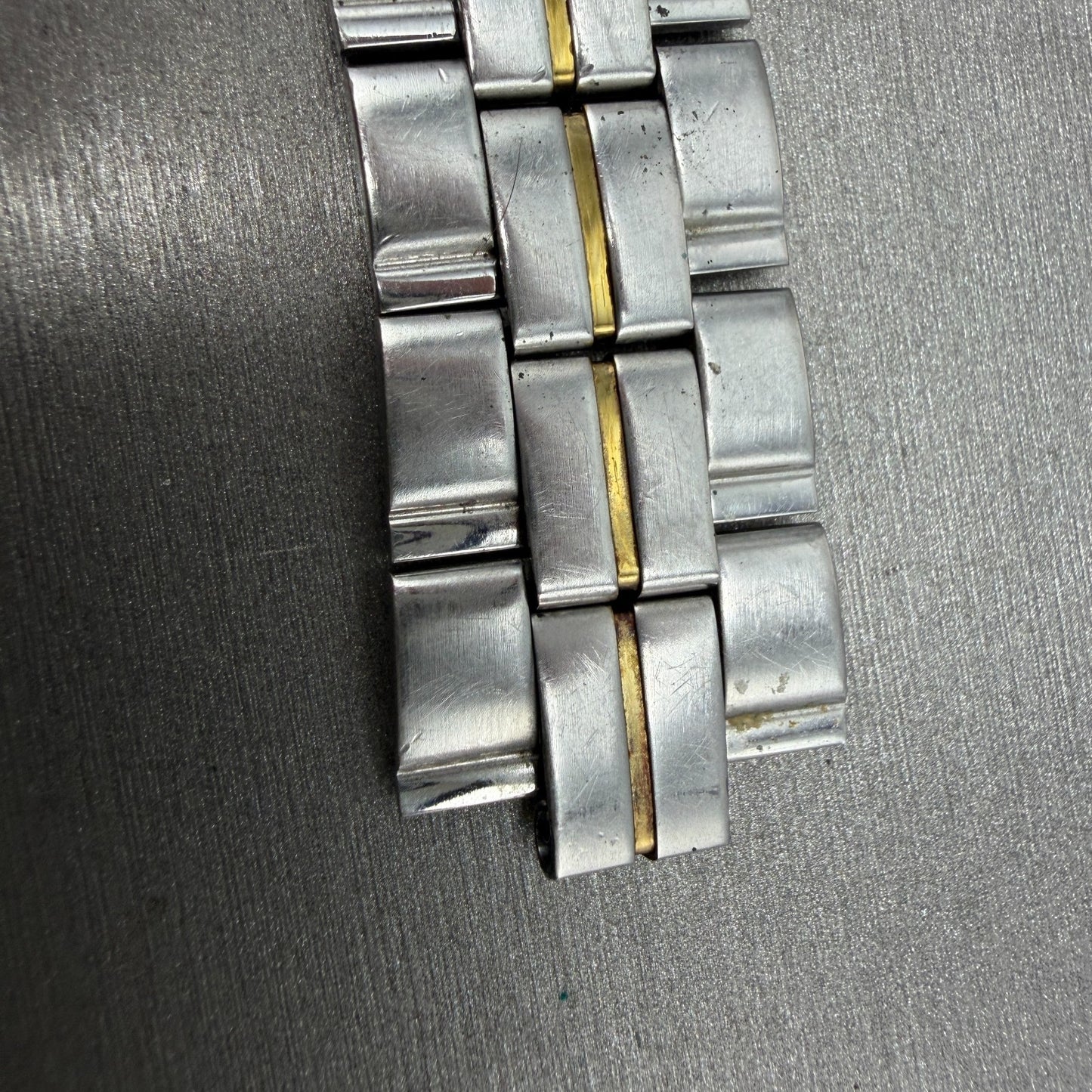 Seiko Bracelet 20mm Stainless Steel Two Tone 4859-G Vintage READ!!! Japan1