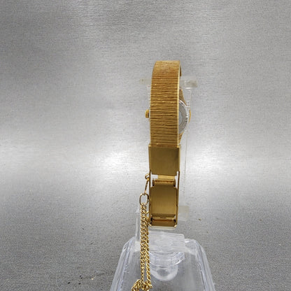 Citizen CQ Watch Women 16mm Black Dial Gold Tone Oval 3220S34054Z New Battery7