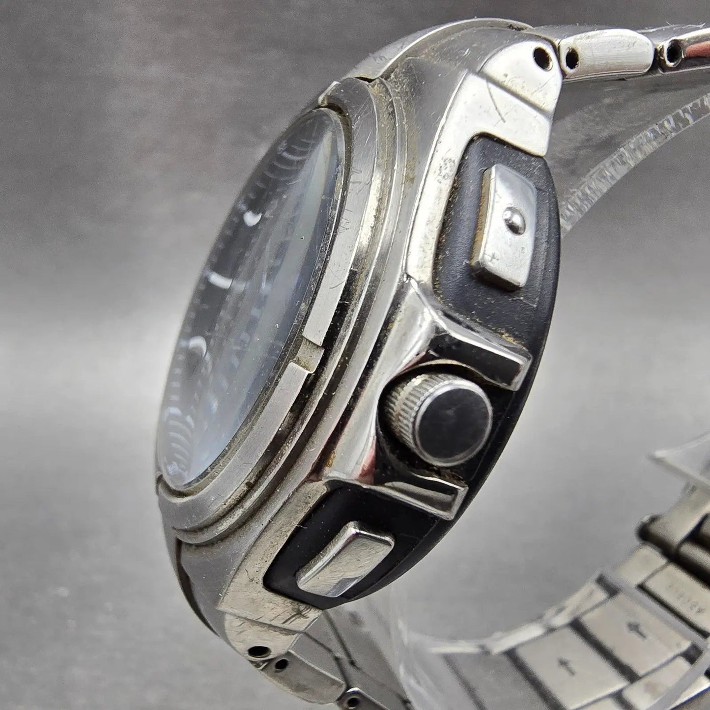 Citizen Toyota Watch Men 44mm Black Dial Titanium Solar Crown Smart Key Runs2