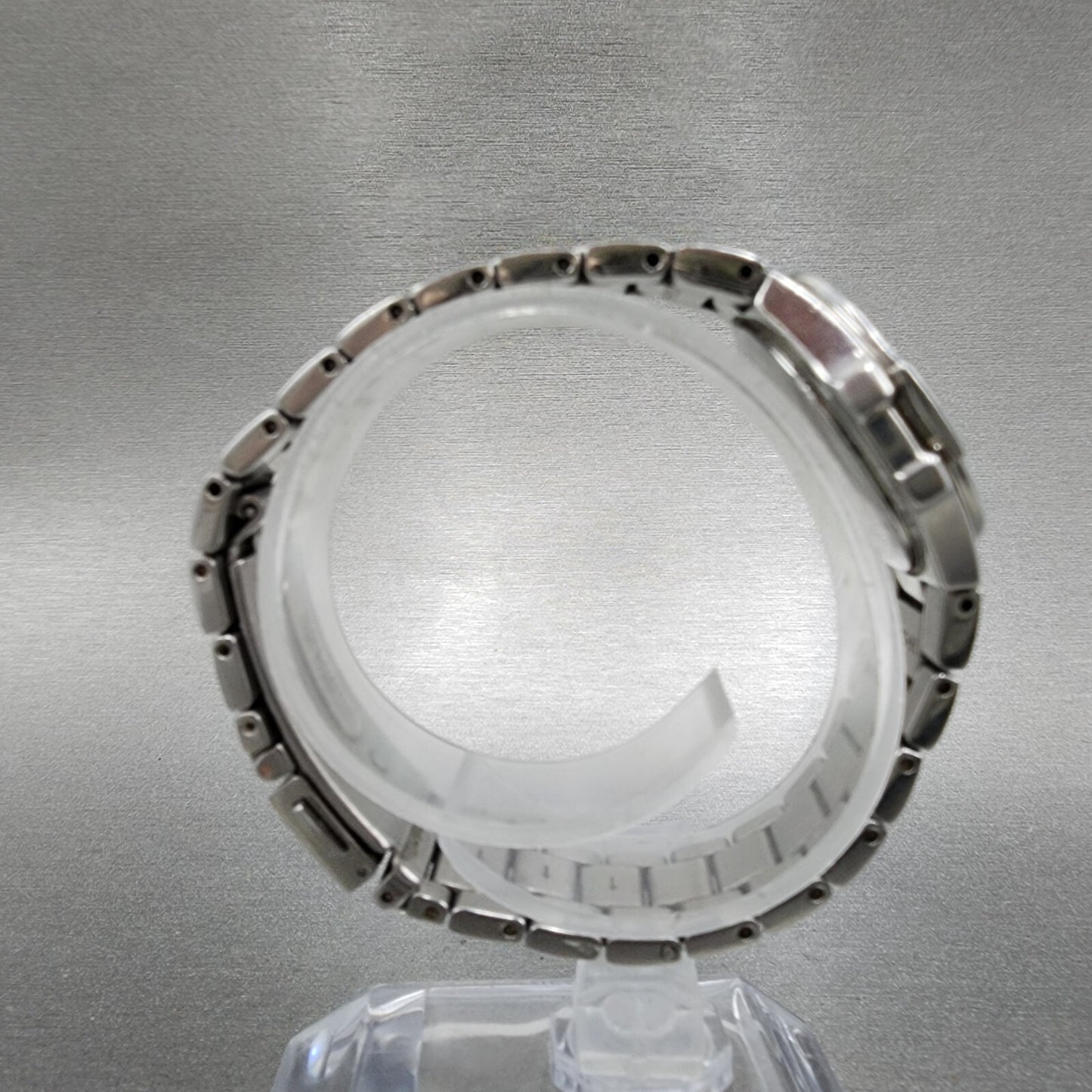 Seiko Watch Women 27mm MOP Dial Steel Date Round Diamonds 7n820CG0 New Battery8
