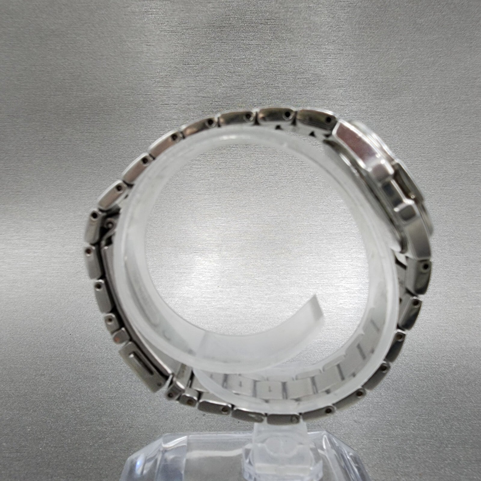 Seiko Watch Women 27mm MOP Dial Steel Date Round Diamonds 7n820CG0 New Battery8