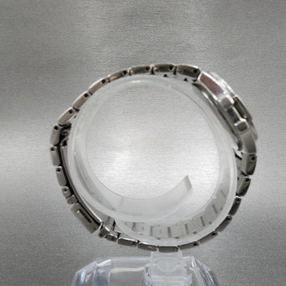 Seiko Watch Women 27mm MOP Dial Steel Date Round Diamonds 7n820CG0 New Battery8