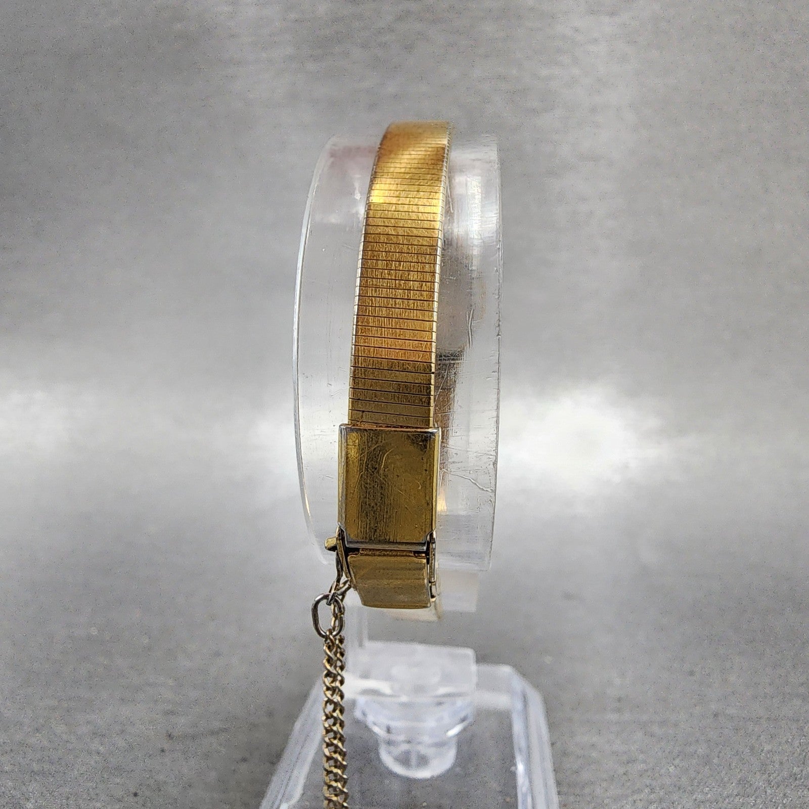 Seiko Watch Women 17mm Champagne Dial Gold Tone Round 73200209 New Battery7