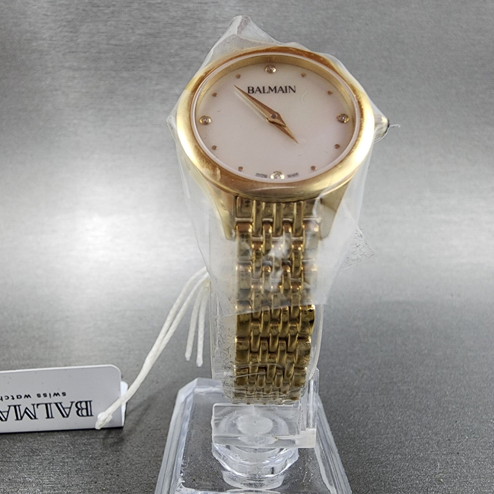 Balmain De Balmain Watch Women 25mm MOP Dial Gold Tone Diamond Markers7