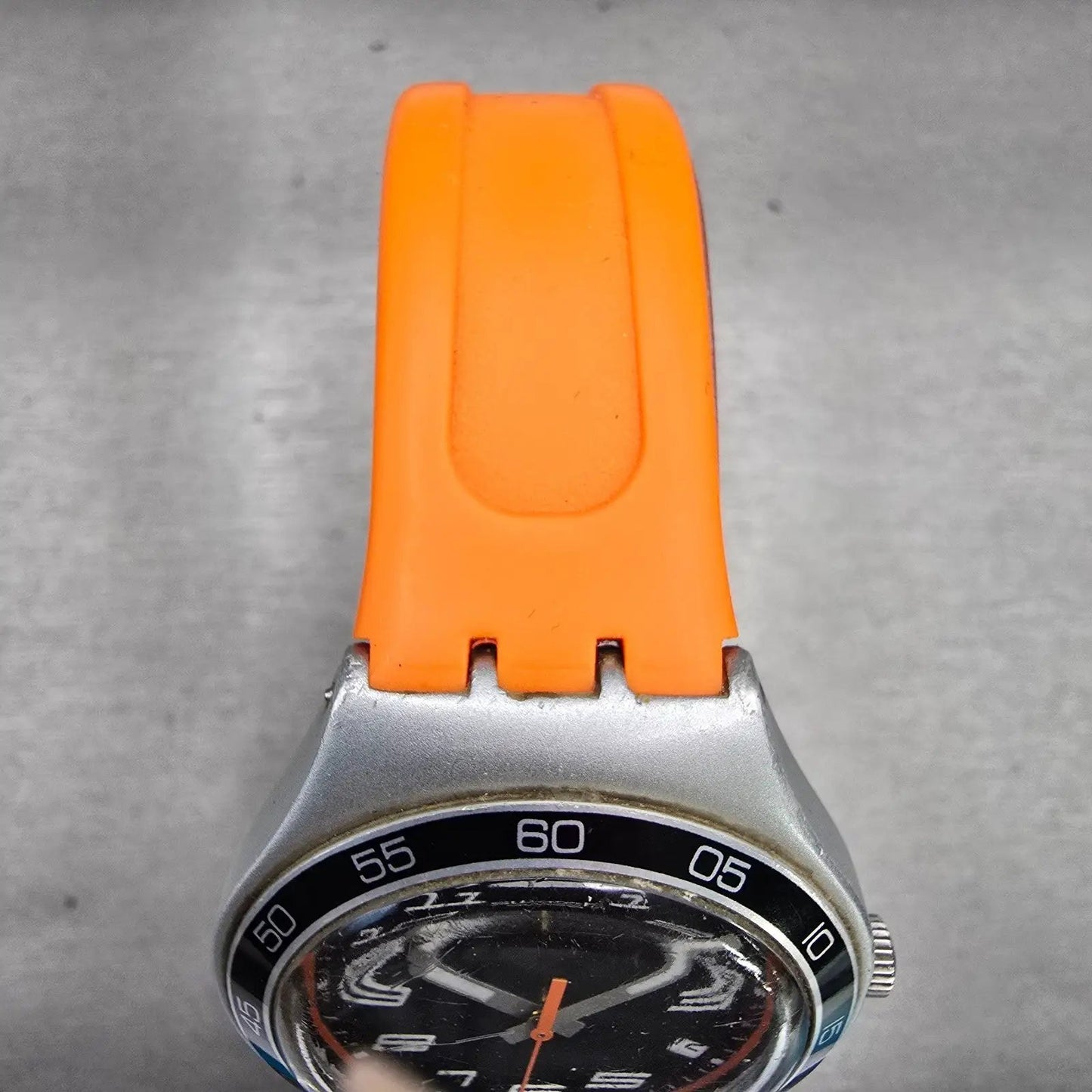 Swatch Irony Big JUNGLE JOY Watch Men Black Dial Date Round YGS4029 New Battery4