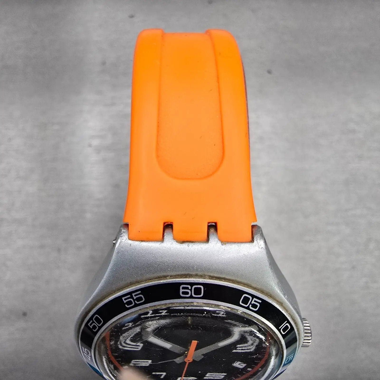 Swatch Irony Big JUNGLE JOY Watch Men Black Dial Date Round YGS4029 New Battery4