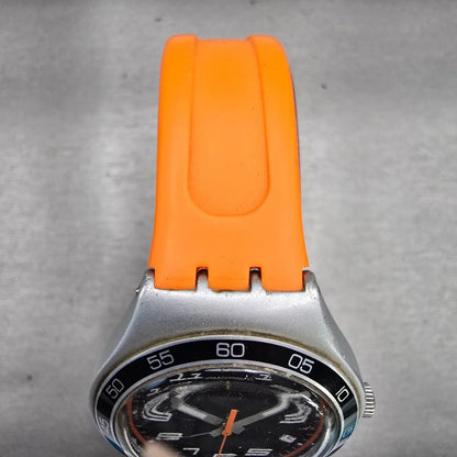 Swatch Irony Big JUNGLE JOY Watch Men Black Dial Date Round YGS4029 New Battery4