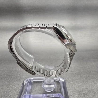 Seiko SQ Watch Women 23mm White Dial Silver Tone Daydate 8523-0039 New Battery8