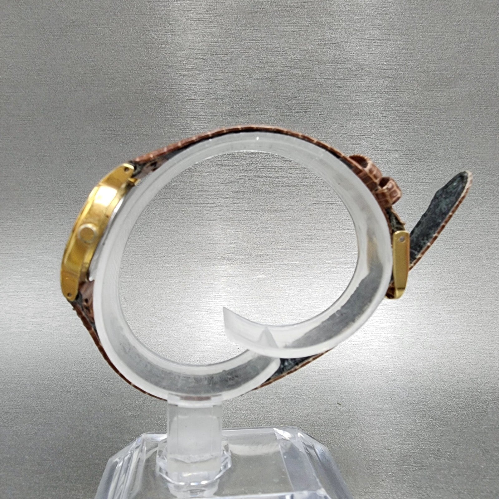 VTG Seiko Watch Women 23mm Gold Dial Gold Tone Round 2C210340 New Battery6
