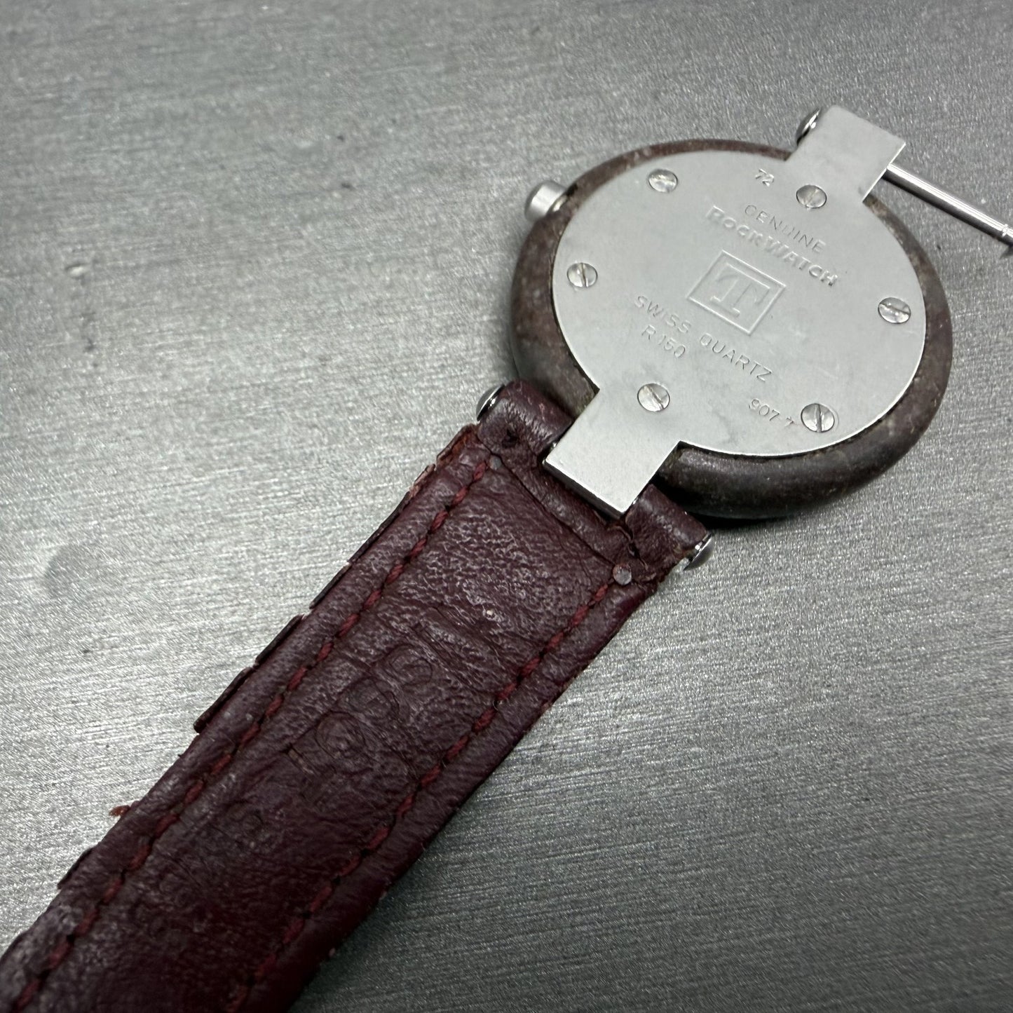 Tissot Rock Watch Women 30mm Brown Stone Dial Stone Case Round R150PARTS10