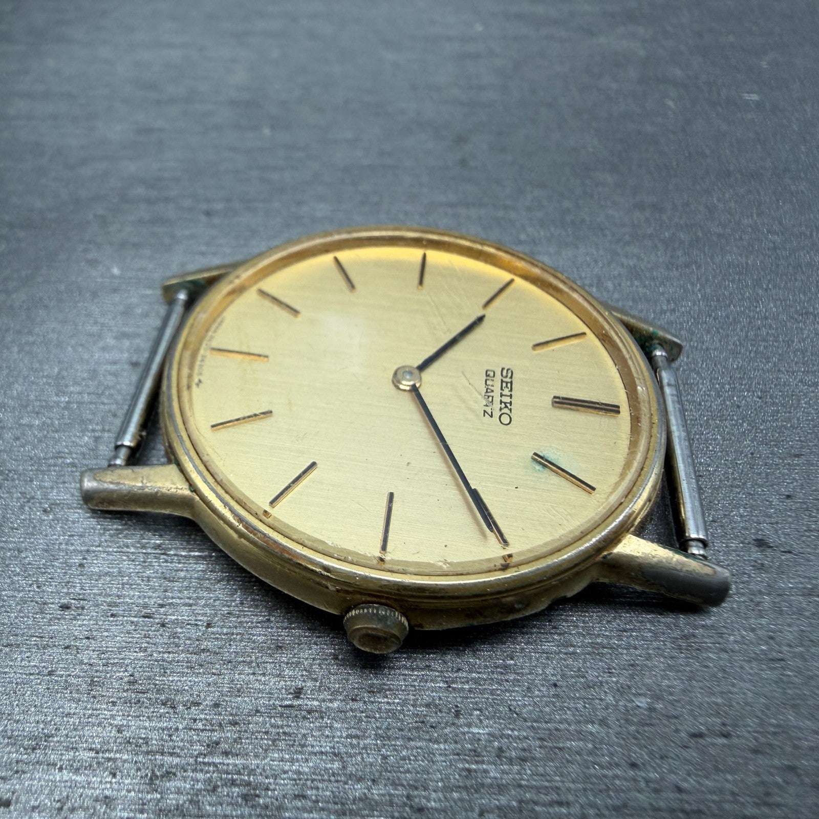 Seiko Watch Men 33mm Champagne Dial Gold Tone Round 2620-0139 PARTS Vintage6