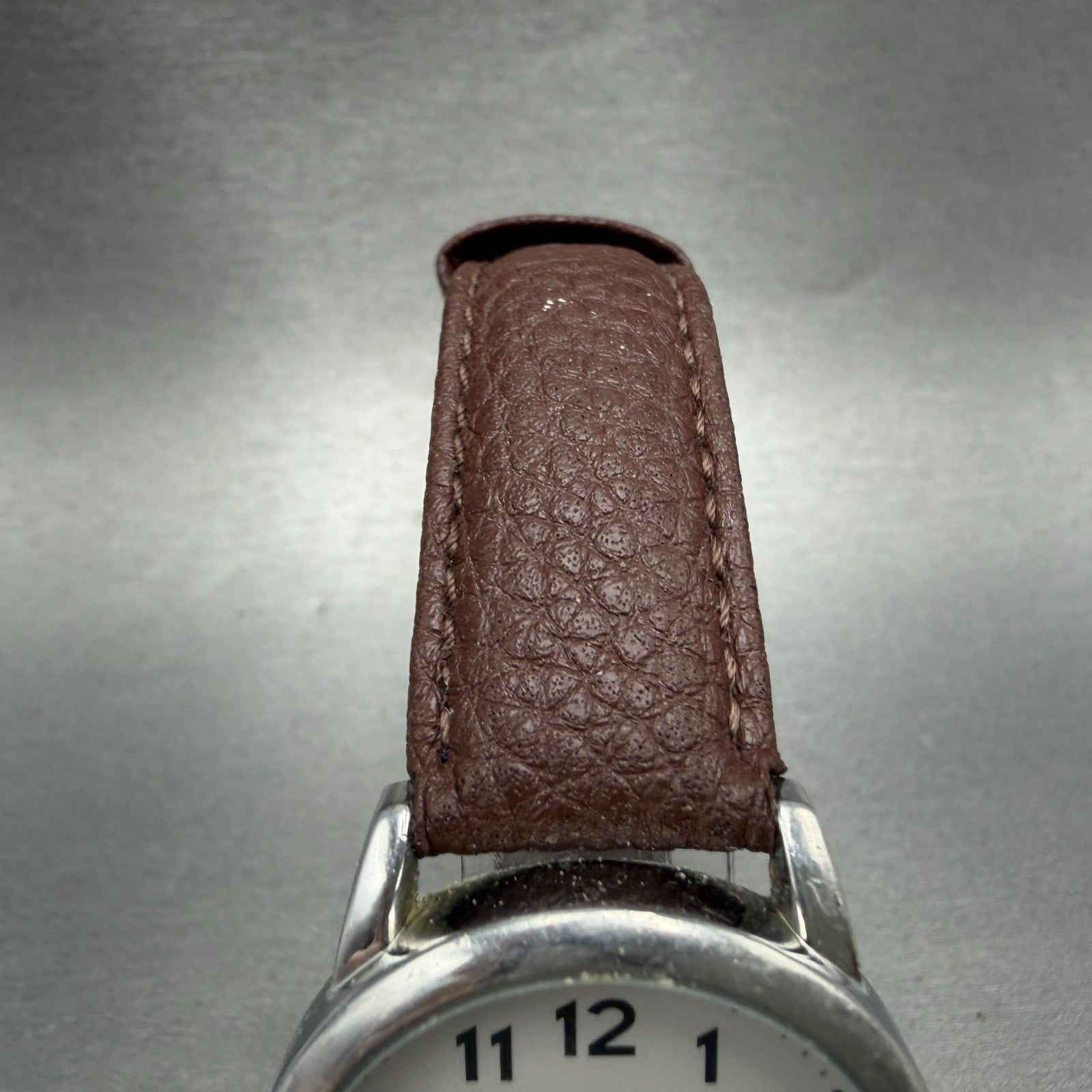 Timex Easy Reader Watch Men 35mm Silver Dial Silver Tone Daydate T20041 NewBat G4