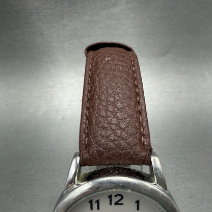Timex Easy Reader Watch Men 35mm Silver Dial Silver Tone Daydate T20041 NewBat G4