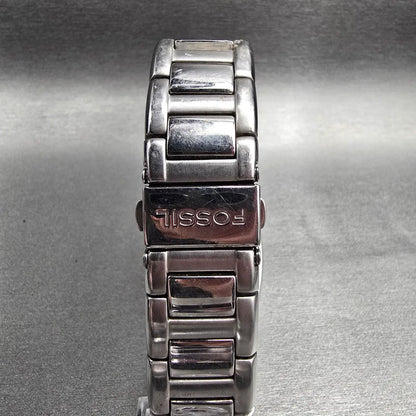 Fossil Arkitekt Tank Watch Men 32mm Blue Dial Silver Date FS-2931 New Battery7