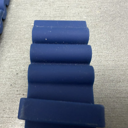Tissot Blue Silicone Band 22mm T640.117 ZT QSQ Connected Two Piece Steel Buckle3