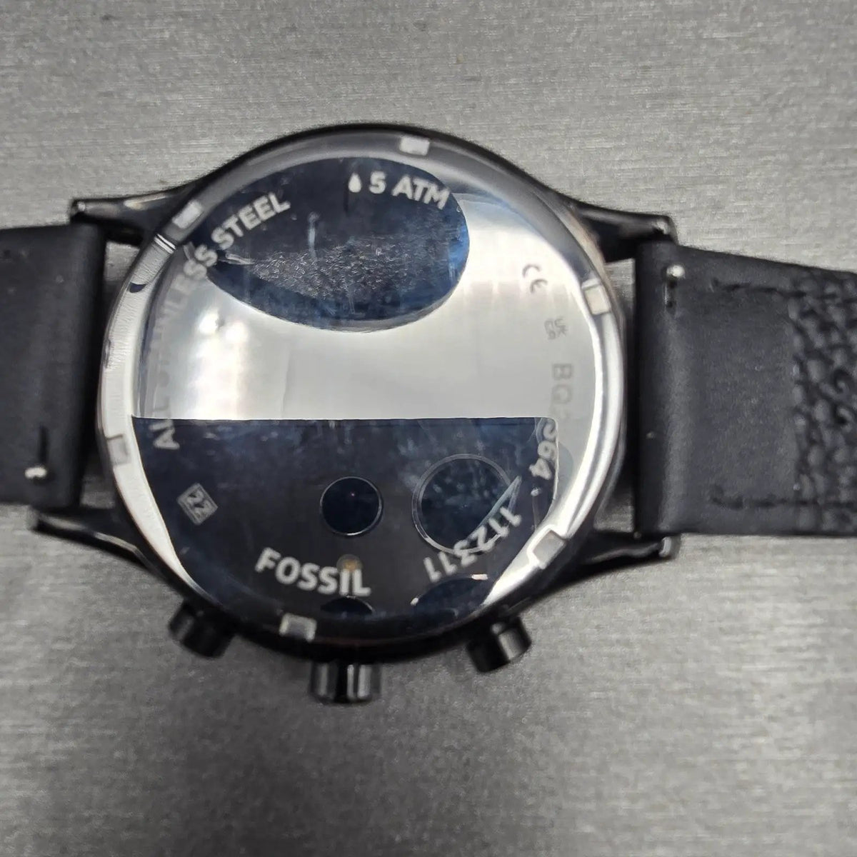 Fossil Fenmore Watch Men 44mm Black Dial Black Tone Chronograph BQ2364 New Batt10