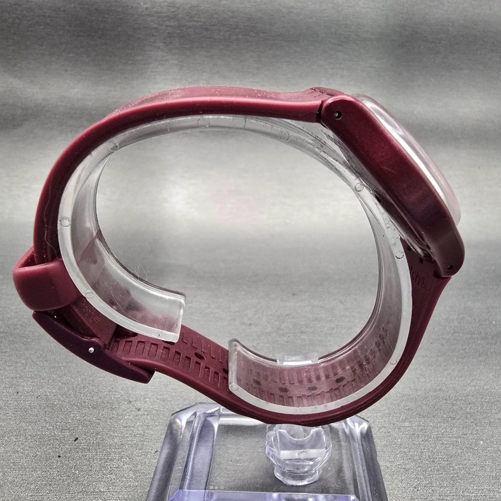 Swatch REDBAYA Watch Women Red Dial Red Tone Date Round GR405 New Battery8