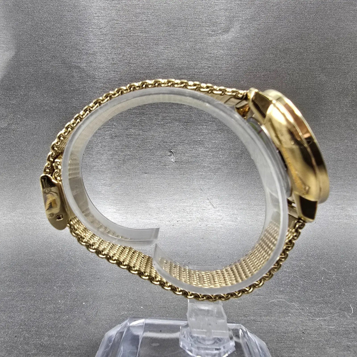Movado Bold Shimmer Watch Women 34mm Gold Dial Gold Round 3600151 New Battery8