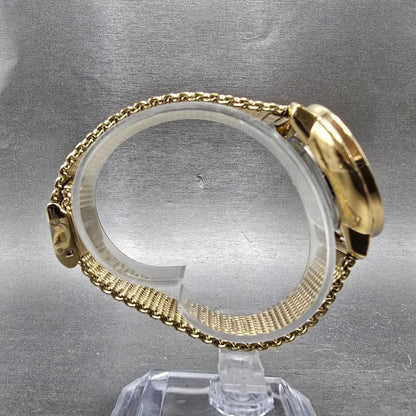 Movado Bold Shimmer Watch Women 34mm Gold Dial Gold Round 3600151 New Battery8