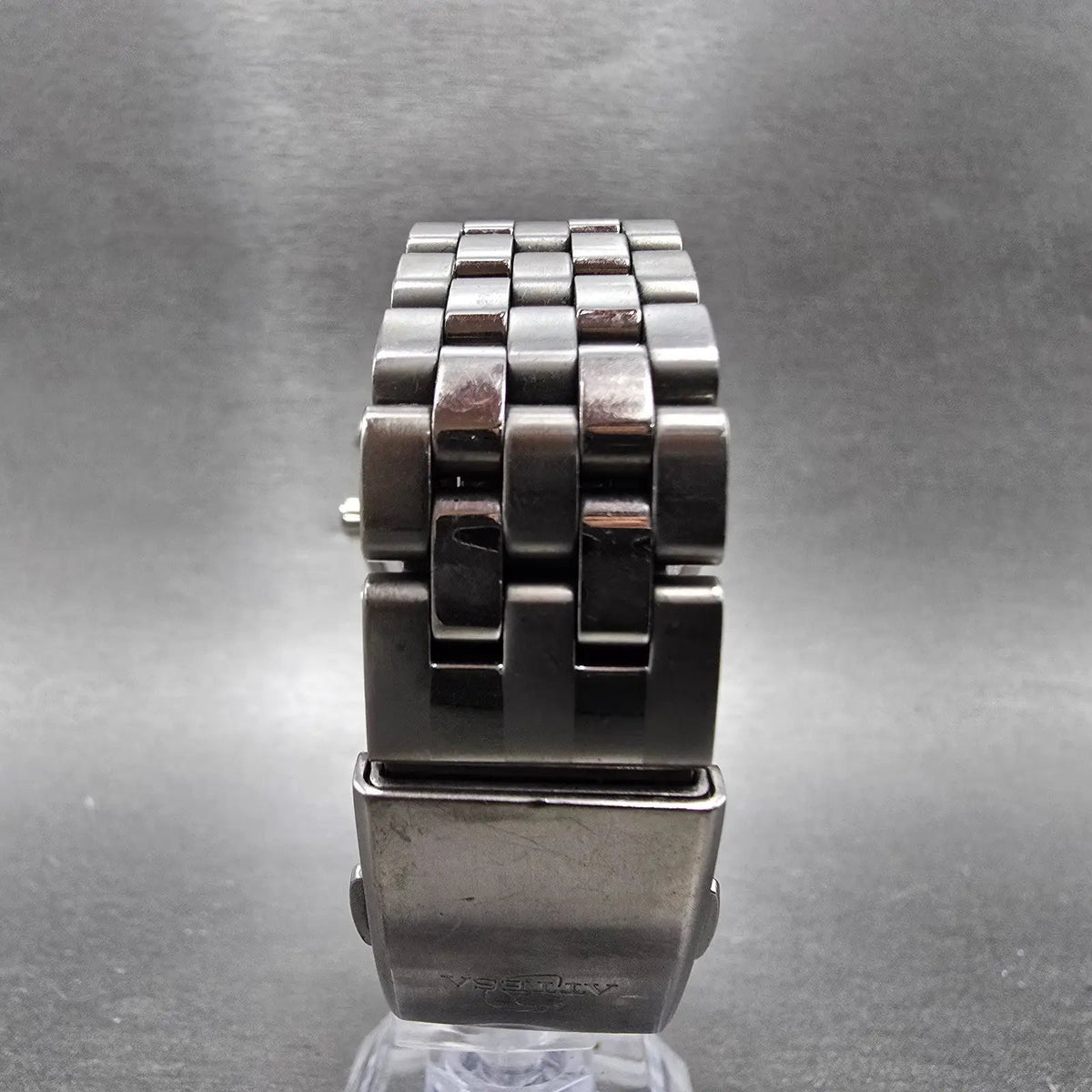 Citizen Eco-Drive Attesa Watch Men 38mm Black Dial Titanium Chrono Alarm Works7