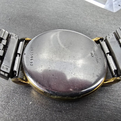 Longines Watch Men 32mm Gold Dial  Gold Tone Round 6799 VTG Caliber L150.4 PARTs10