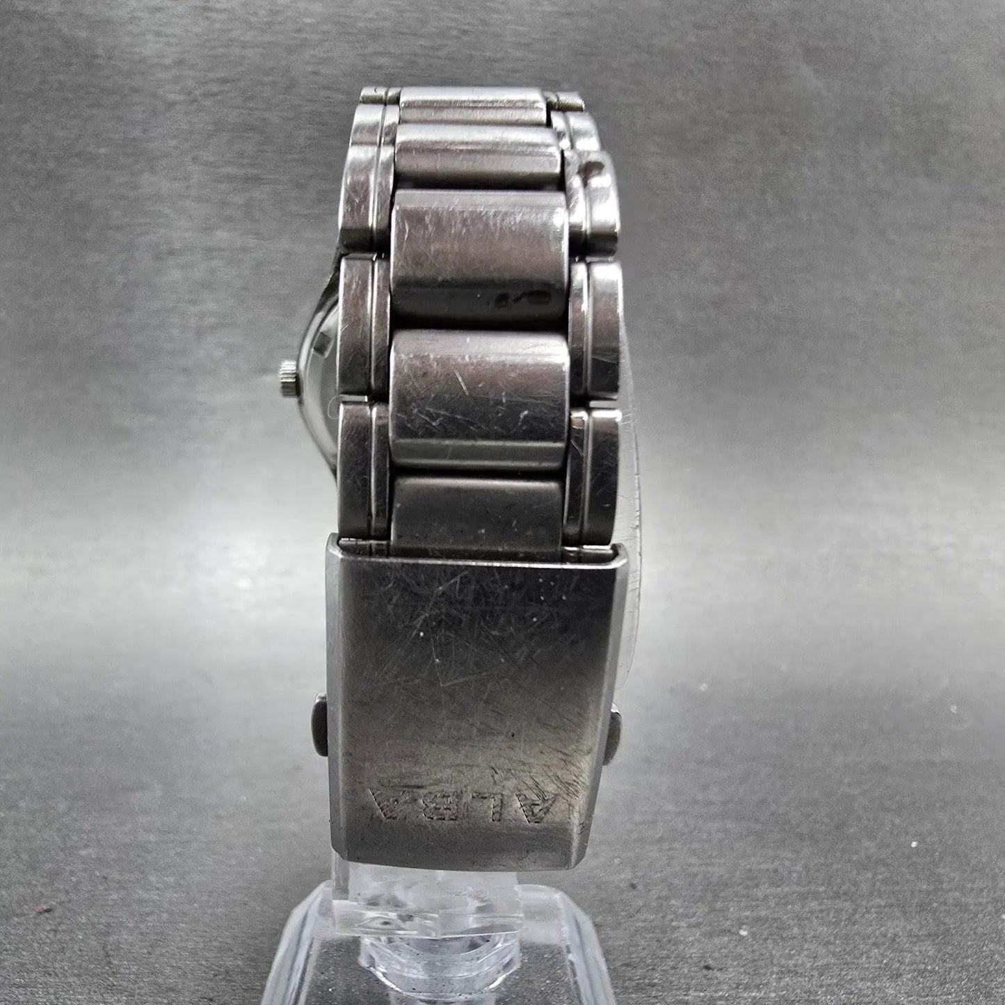 Seiko Alba Watch Men 33mm Black Dial Silver Tone Round V501-0EN0 New Battery7
