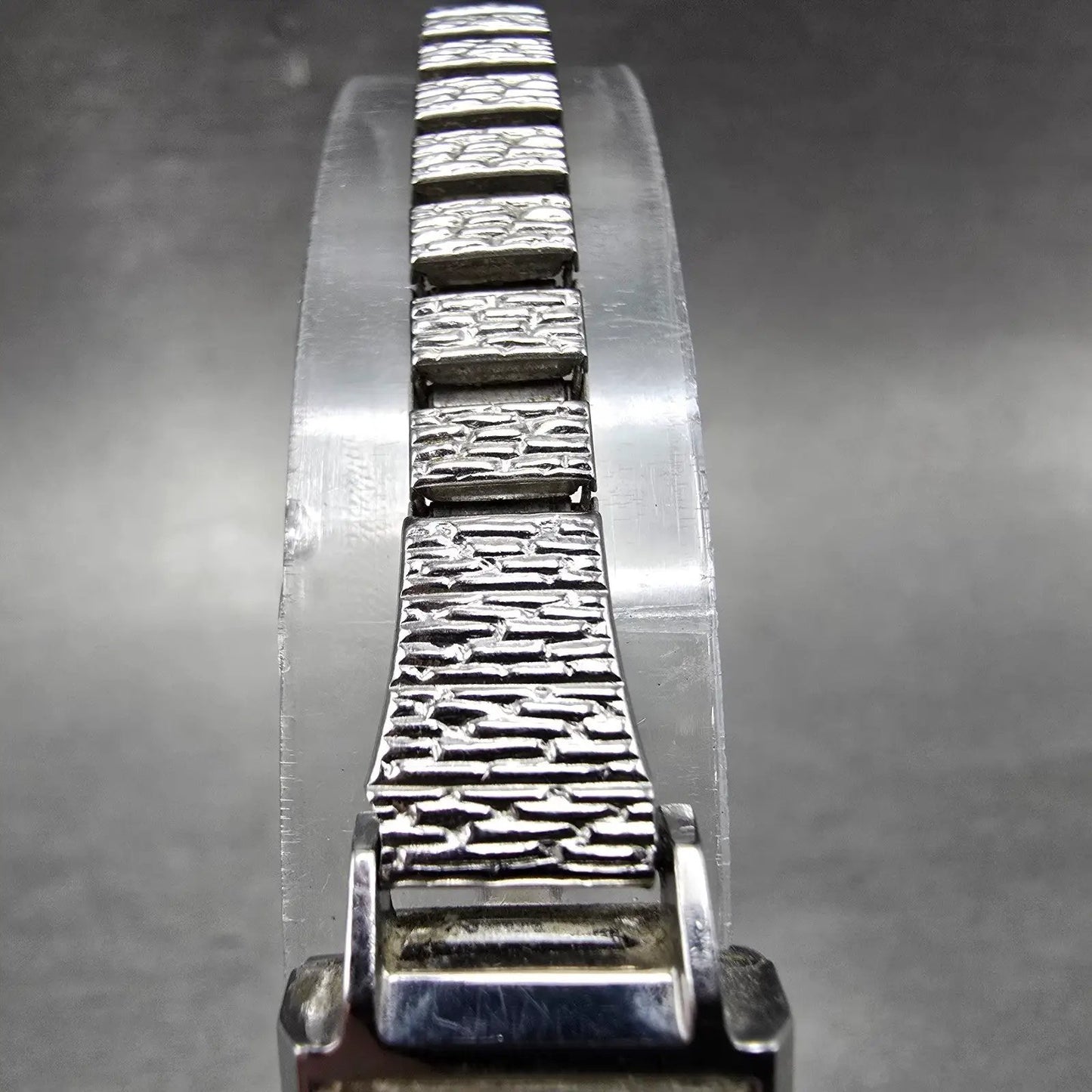 Seiko Watch Women 15mm Silver Dial Silver Tone Rectangle 11-3069 Vintage Works4
