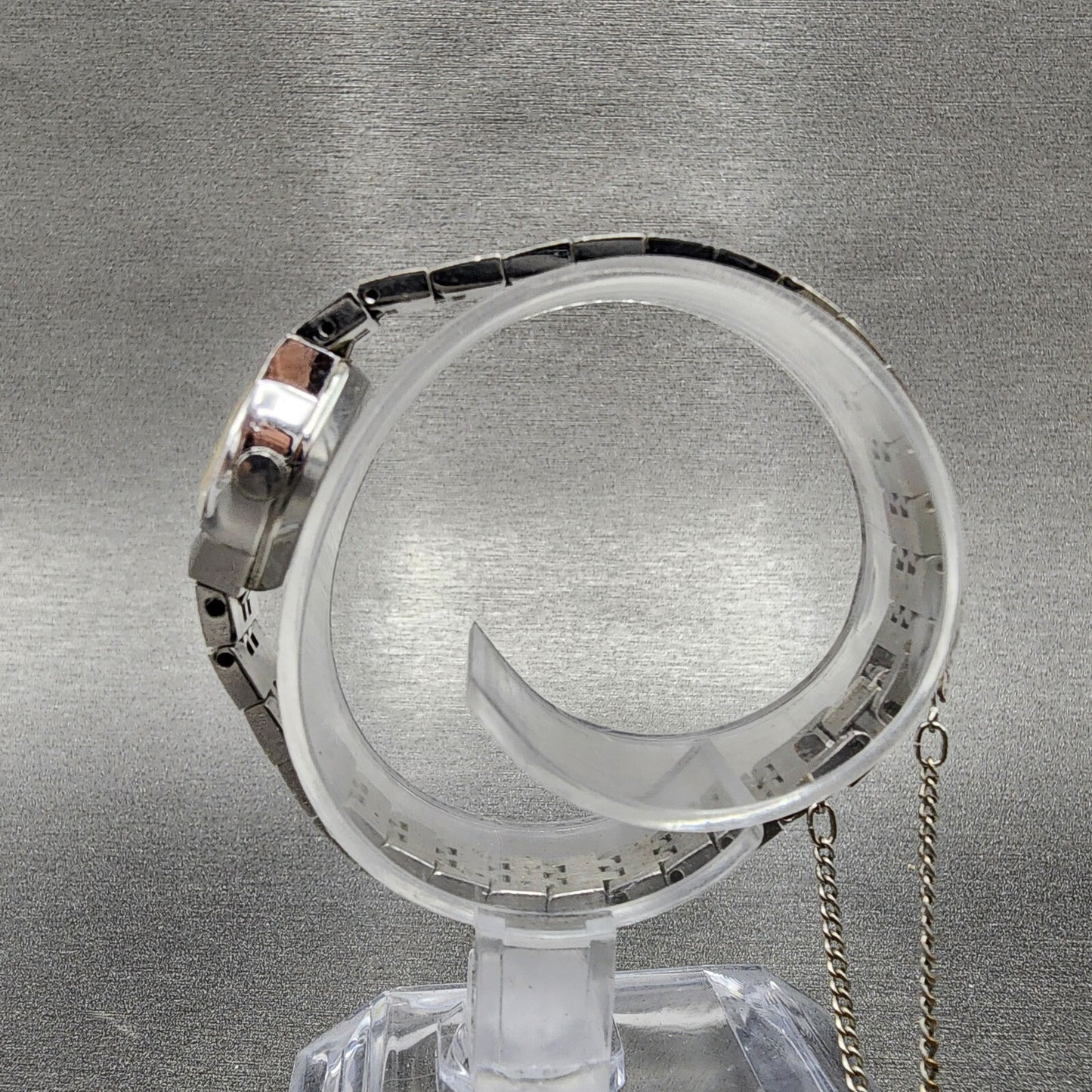VTG Citizen CQ Watch Women 17mm Silver Dial Silver Tone Oval New Battery
