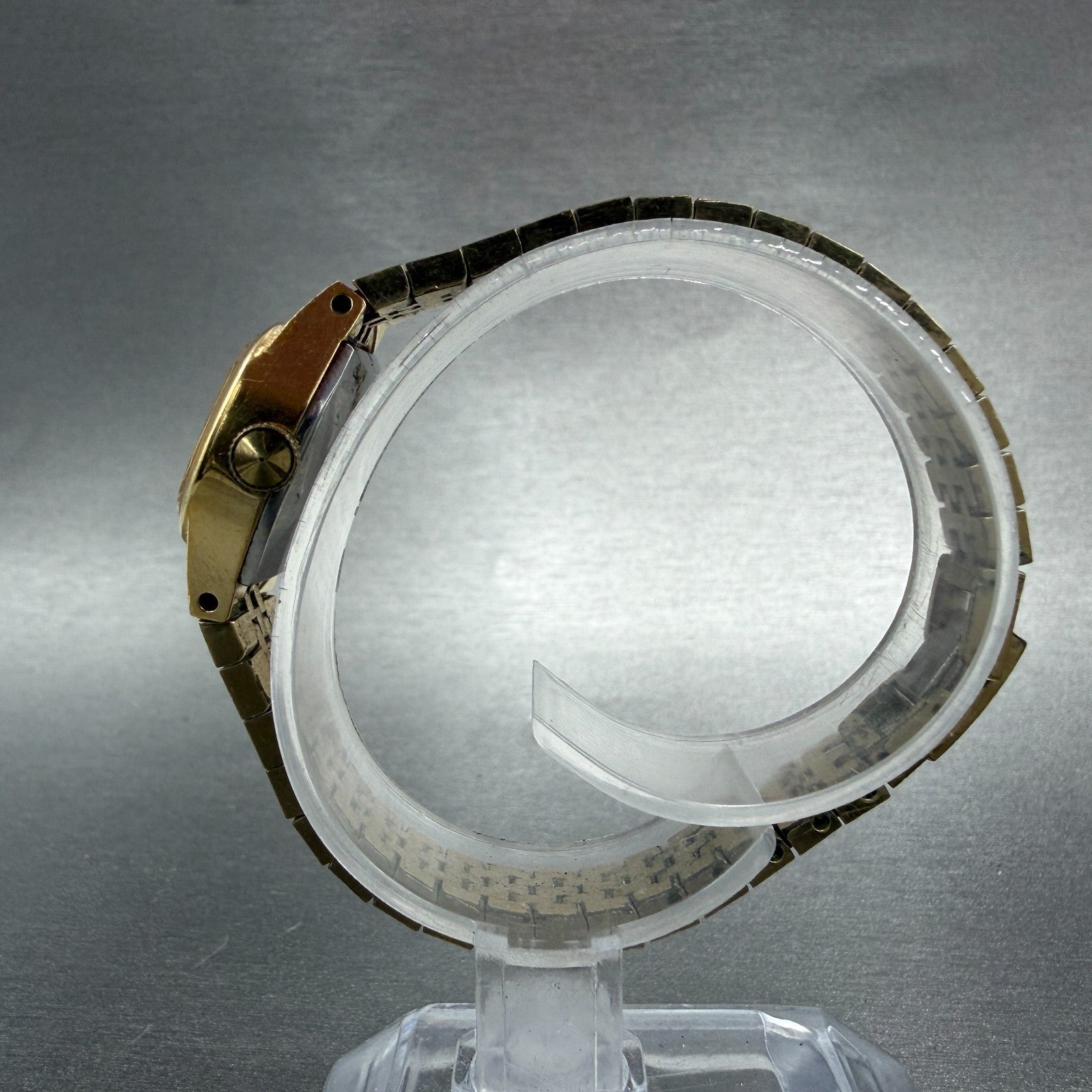 Seiko Watch Women 19mm Brown Dial Gold Tone Rectangle Manual Wind Runs 11-3949 06