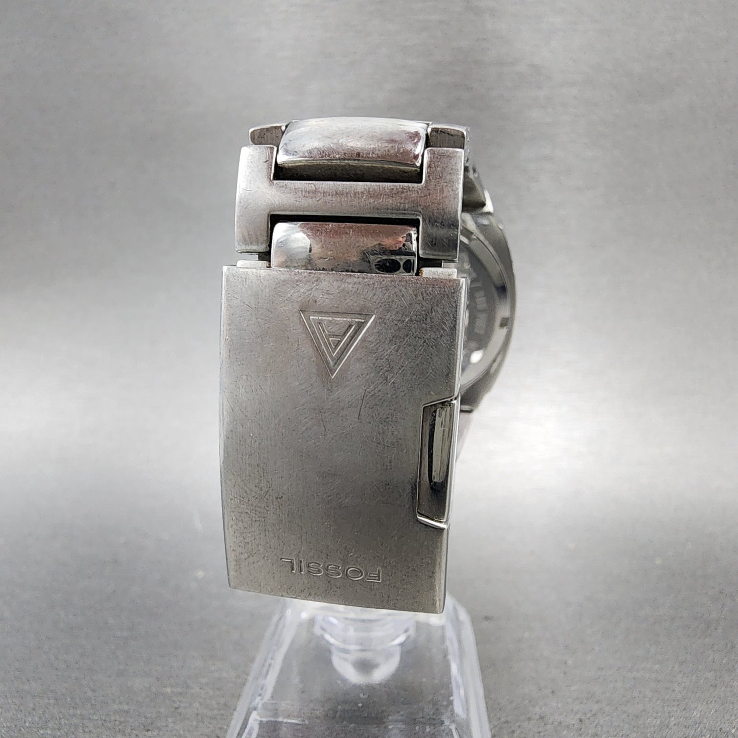 Fossil Arkitekt Watch Men 37mm Blue Dial Stainless Steel Round FS3035 New Batt7