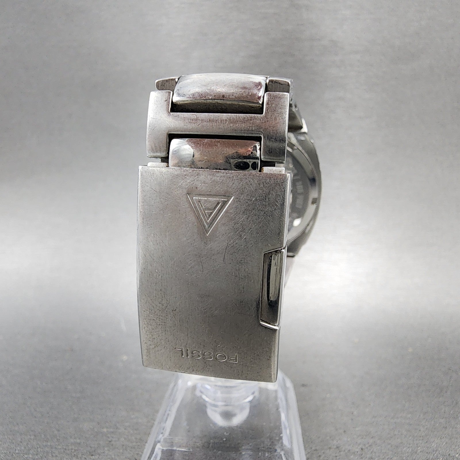 Fossil Arkitekt Watch Men 37mm Blue Dial Stainless Steel Round FS3035 New Batt7