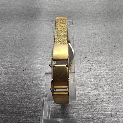 Citizen CQ Watch Women 17mm Black Dial Gold Tone Round 3220-890779 New Battery7