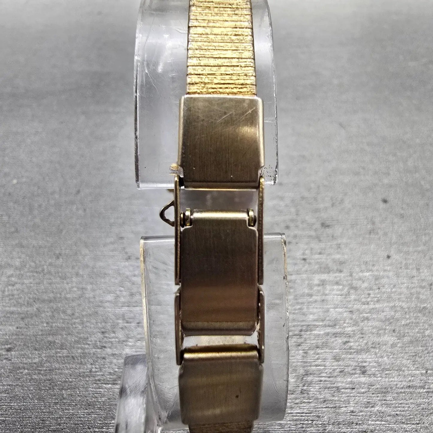 Citizen CQ Watch Women 17mm Gold Dial Gold Tone Gemmed 3220-324196 New Battery7