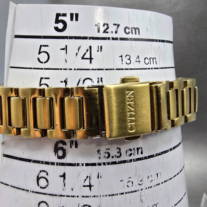Citizen Eco-Drive Corso Watch Women 30mm Silver Dial Gold Date EW2582-59A Runs10