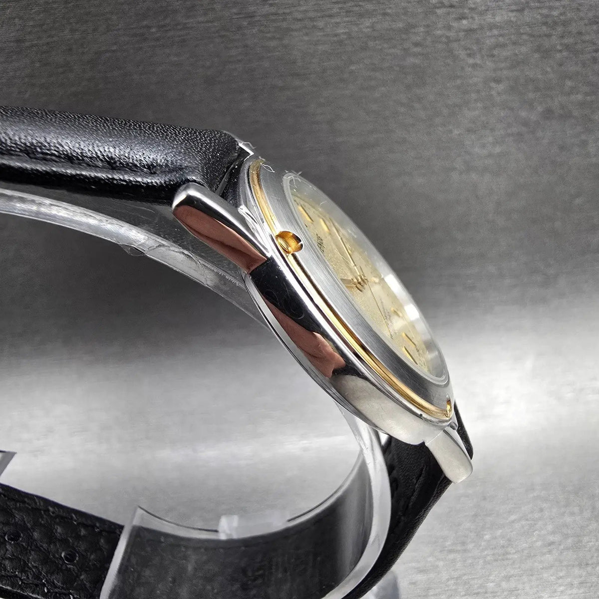 Seiko Avenue Watch Men 33mm Champagne Dial Two Tone Round 7N01-635A New Battery3