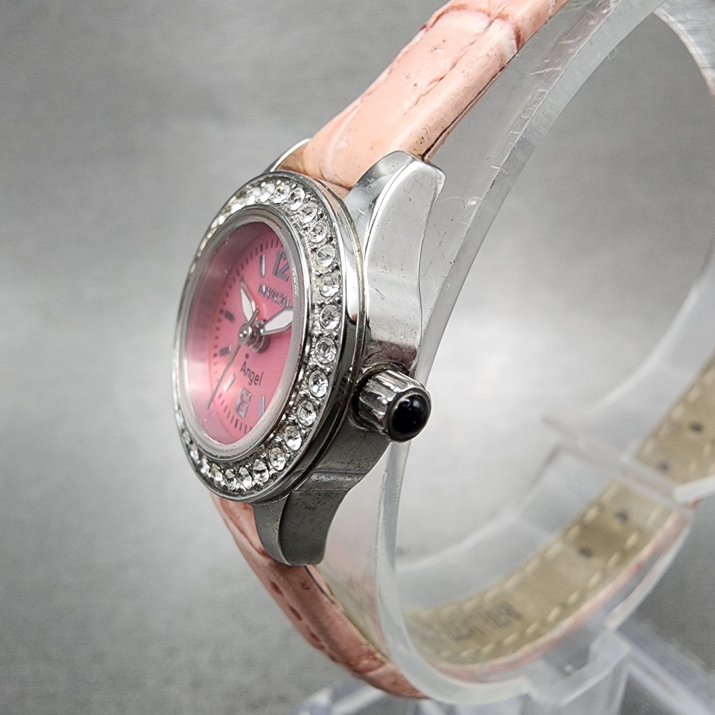 Invicta Angel Watch Women 18mm Pink Dial Silver Tone Round 13659 New Battery2