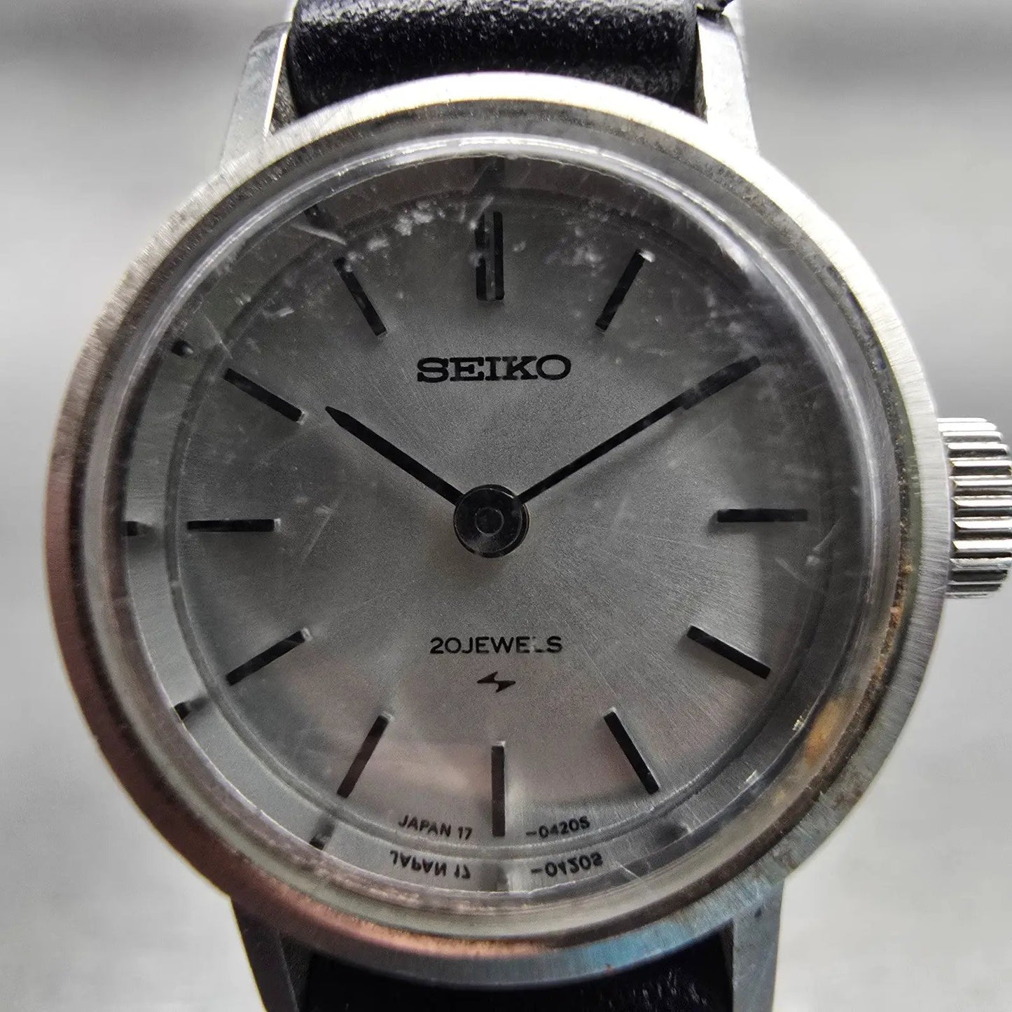 Seiko Watch Women 20mm Silver Dial Silver Tone Manual 17-0380 Vintage Works1
