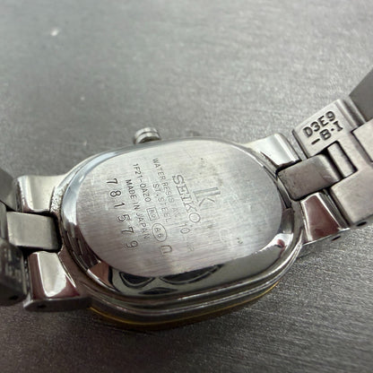 Seiko Lukia Watch Women 21mm MOP Dial Two Tone Oval 1F21-0AZ0 New Battery9