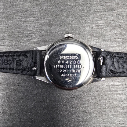 Seiko Watch Women 21mm Silver Dial Silver Tone Round 2220-0020 Manual Wind Runs10