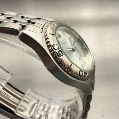 Citizen Watch Women 26mm Silver Dial Silver Daydate Round 6000-K06941 New Batt3