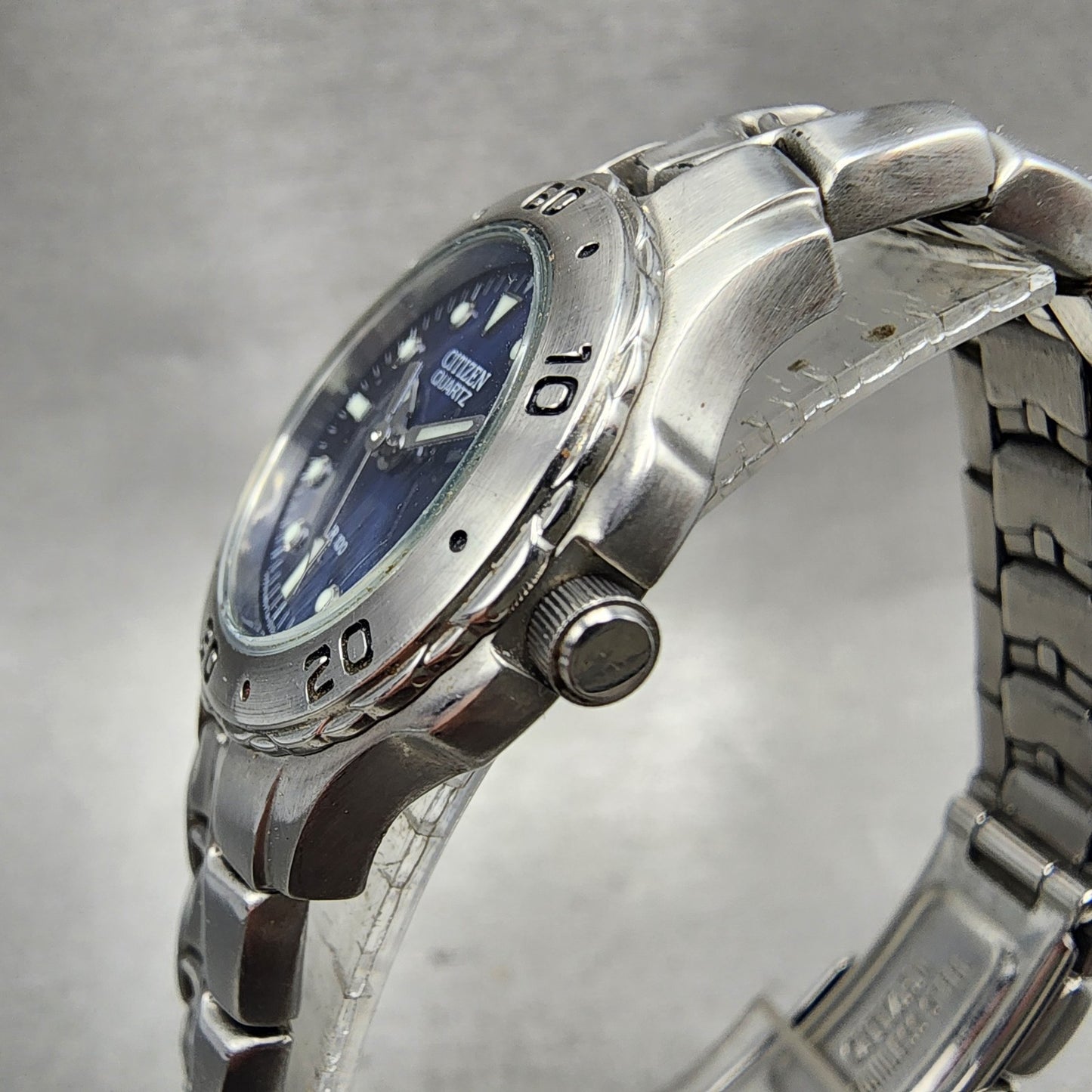 Citizen Dive Watch Women 26mm Blue Dial Silver Tone Date 1012S92316 New Battery2